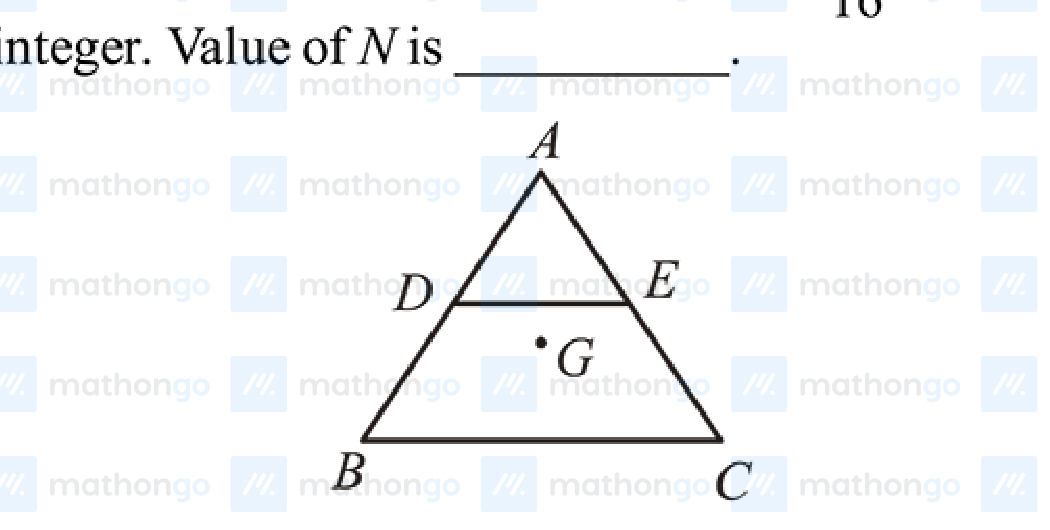 Equilateral triangle ABC with D, E as midpoints of AB, AC respectively. G is centroid.